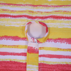 Striped Tablecloth with Zip & Parasol Hole (Blue or Red)