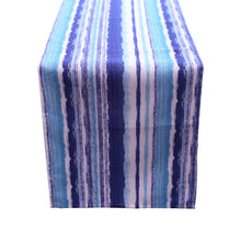 Load image into Gallery viewer, Striped Table Runner with Zip &amp; Parasol Hole (14&quot; x 72&quot;)