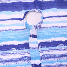 Load image into Gallery viewer, Striped Table Runner with Zip &amp; Parasol Hole (14&quot; x 72&quot;)