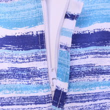 Load image into Gallery viewer, Striped Table Runner with Zip &amp; Parasol Hole (14&quot; x 72&quot;)
