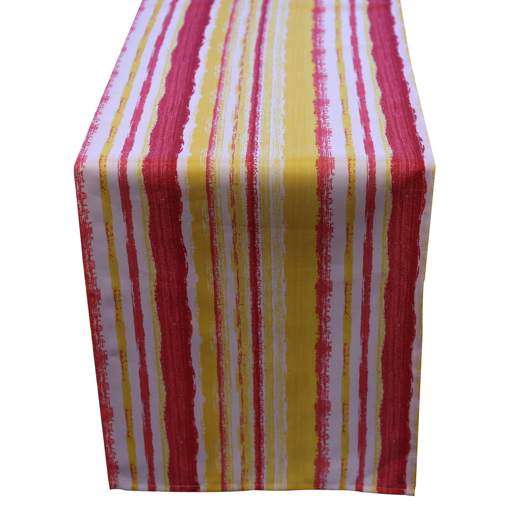 Striped Table Runner - Water & Fade Resistant (14