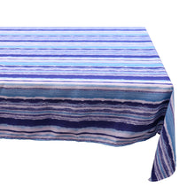 Load image into Gallery viewer, Striped Tablecloth - Water &amp; Fade Resistant (Blue or Red)