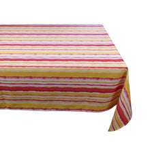 Load image into Gallery viewer, Striped Tablecloth - Water &amp; Fade Resistant (Blue or Red)
