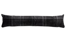 Load image into Gallery viewer, Silver/Grey Check Velvet Draught Excluder (4 Sizes)