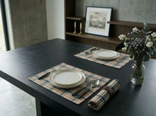 Load image into Gallery viewer, Pack of 4 Made To Order Tartan Placemats 16” x 13” (Various Colours)