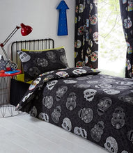 Load image into Gallery viewer, Sugar Skulls Duvet Set – Double &amp; 2 Pillow Cases
