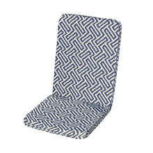 Load image into Gallery viewer, Blue Geometric Outdoor Water Resistant Seat Pad or Cushion