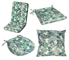 Load image into Gallery viewer, Jungle Leaf Design Outdoor Water Resistant Seat Pad or Cushion