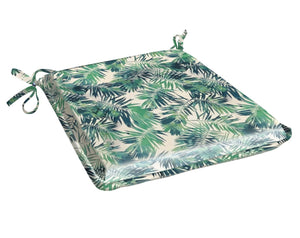 Jungle Leaf Design Outdoor Water Resistant Seat Pad, Cushion or Cover