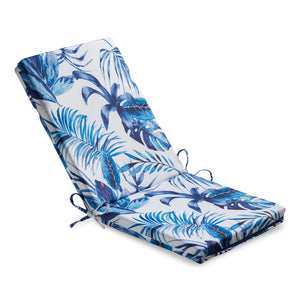 Tropical Leaf Design Outdoor Water Resistant Seat Pad or Cushion