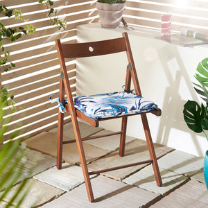 Tropical Leaf Design Outdoor Water Resistant Seat Pad, Cushion or Cover