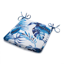 Load image into Gallery viewer, Tropical Leaf Design Outdoor Water Resistant Seat Pad or Cushion