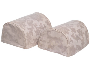Decorative Pair of Cotton Damask Arm Caps or Chair Back (3 Colours)