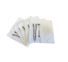 Load image into Gallery viewer, Seafood Themed Linen Napkins 43cm x 43cm (Pack of 10)