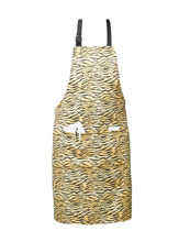 Load image into Gallery viewer, Tiger Print Bib Apron with Pocket 28" x 36" Pack of 1 / 5 or 10