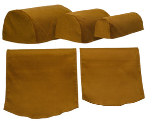 Corduroy Round Arm Caps or Chair Backs (4 Colours)