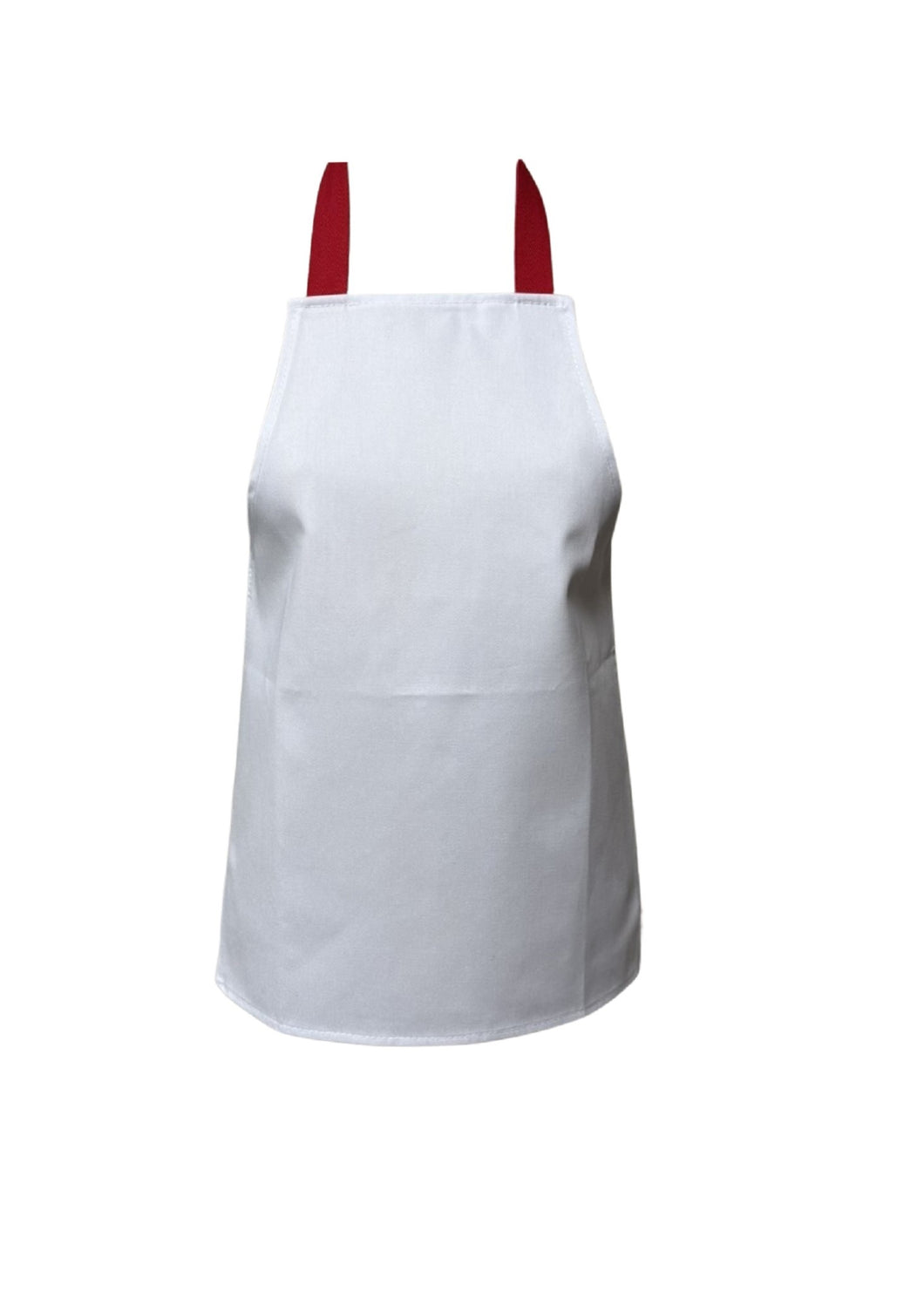 White Cotton Toddler Childrens Apron 19 x 14”