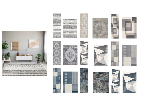Tokyo Rug or Runner Slip Resistant Backing (Various Designs & Sizes)