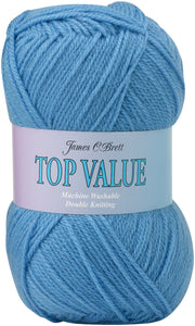 James Brett Top Value DK Double Knitting Yarn 100g Ball (Various Shades)