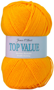 James Brett Top Value DK Double Knitting Yarn 100g Ball (Various Shades)