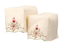 Load image into Gallery viewer, Embroidered Tulip Square Arm Caps &amp; Chair Backs
