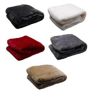 Velosso Moda Soft Chevron Fleece Blanket (5 Colours)