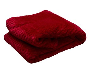 Velosso Moda Soft Chevron Fleece Blanket (5 Colours)