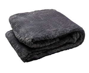 Velosso Moda Soft Chevron Fleece Blanket (5 Colours)
