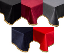 Load image into Gallery viewer, Velvet Bridge / Poker Card Game Plain Table Cloth -  54" Square (5 Colours)