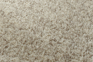 Vista Shaggy Pile Machine Made Rug - Cream (Various Sizes)