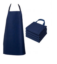 Load image into Gallery viewer, Navy Blue Waterproof Cotton Bib Apron 77x53cm (Pack of 1, 3 or 6)