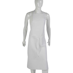 Professional 100% Cotton Bib Apron - No Pocket (Various Colours)