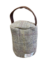 Load image into Gallery viewer, Harris Tweed 100% Pure New Wool Doorstop Cover with Leather Handle