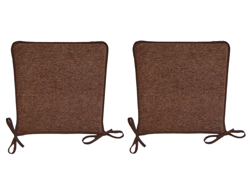 Set of Soft Textured Square Seat Pads 14.5
