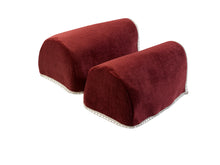 Load image into Gallery viewer, Chenille Rounded Arm Caps or Chair Backs With Lace Detail (Various Colours and Sizes)