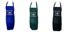Load image into Gallery viewer, Novelty “Wine is the Answer, What’s the Question” Bib Apron (3 Colours)