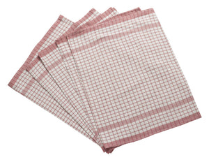 Wonderdry 100% Cotton Checked Tea Towels (Various Colours & Quantities)