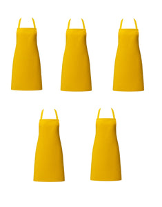 Yellow Bib Apron 21" x 33" (Single or Pack of 5)