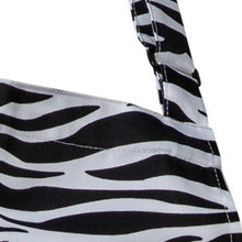 Load image into Gallery viewer, Zebra Print Bib Apron with Pocket 28" x 36" Pack of 1 / 5 or 10