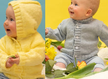 Load image into Gallery viewer, King Cole DK Charity Knitting Pattern - Baby Cardigans (1009)