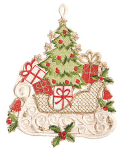 Load image into Gallery viewer, https://images.esellerpro.com/2278/I/188/284/14095-embroidered-christmas-tree-decorations-sleigh.jpg