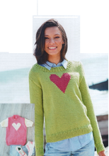 Load image into Gallery viewer, UKHKA 252 Ladies Chunky Knitting Pattern Girls Long &amp; Short Sleeve Sweater