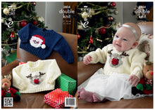 Load image into Gallery viewer, King Cole DK Knitting Pattern - 3804 Christmas Sweaters