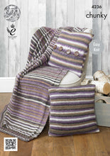 Load image into Gallery viewer, King Cole Chunky Pattern  Cushion Covers &amp; Blanket (4236)