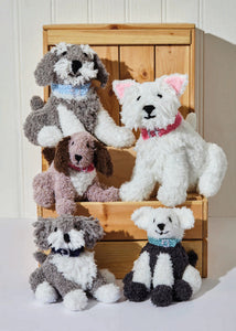 King Cole Scruffs Book 1 – Stuffed Dogs Knitting Booklet