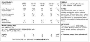 King Cole Double Knitting Pattern - Mens Sweater & Pullover (5247)
