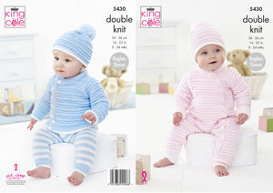 King Cole Double Knitting Pattern - Baby Set (5430)