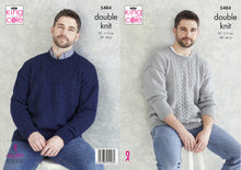 Load image into Gallery viewer, King Cole Double Knitting Pattern - Mens Sweaters (5484)