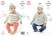 Load image into Gallery viewer, King Cole Double Knitting Pattern - Baby/Child Jacket Sweater &amp; Hat (5488)