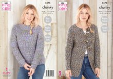 Load image into Gallery viewer, King Cole Chunky Knitting Pattern - Ladies Sweater &amp; Cardigan (5575)